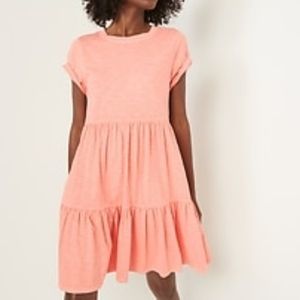 Short-Sleeve Tiered Mini Swing Dress for Women | Old Navy
